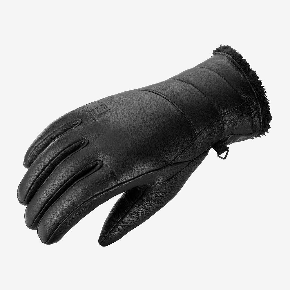 Salomon Singapore Womens Gloves - NATIVE W Black | 86930-MONK